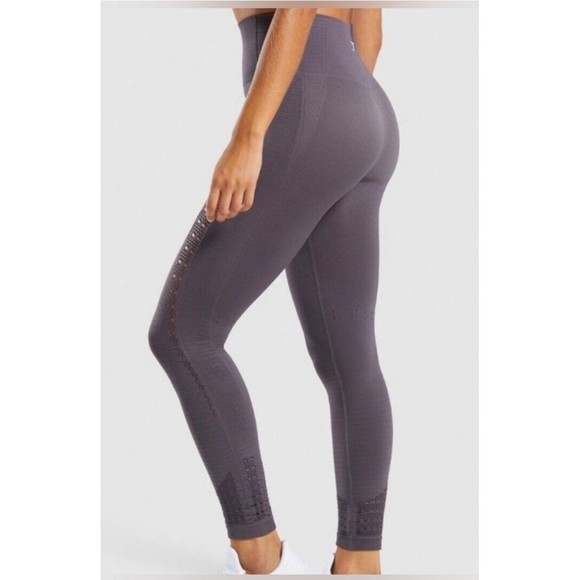 GYMSHARK Energy Lavender Slate Color Seamless Women's Size XS *EUC* - Picture 1 of 8